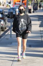 LUCY HALE Out for Coffee in Los Angeles 02/24/2021