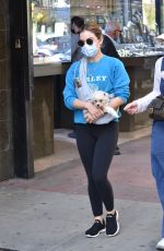 LUCY HALE Out for Coffee with a Friend in Los Angeles 02/16/2021