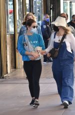 LUCY HALE Out for Coffee with a Friend in Los Angeles 02/16/2021