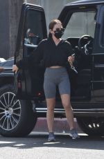 LUCY HALE Out for Iced Coffee in Los Angeles 02/08/2021