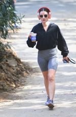 LUCY HALE Out for Iced Coffee in Los Angeles 02/08/2021