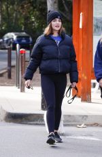 LUCY HALE Out Hiking with Her Dog at Fryman Canyon in Los Angeles 02/15/2021