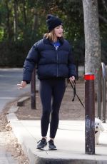 LUCY HALE Out Hiking with Her Dog at Fryman Canyon in Los Angeles 02/15/2021
