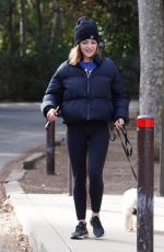 LUCY HALE Out Hiking with Her Dog at Fryman Canyon in Los Angeles 02/15/2021