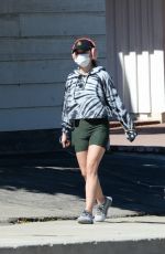 LUCY HALE Out Hiking with Her Dog in Studio City 02/20/2021