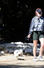 LUCY HALE Out Hiking with Her Dog in Studio City 02/20/2021