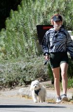 LUCY HALE Out Hiking with Her Dog in Studio City 02/20/2021