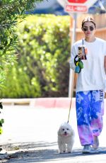 LUCY HALE Out with Her Dog in Studio City 02/24/2021