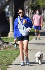 LUCY HALE Out with Her Dogs in Studio City 02/11/2021