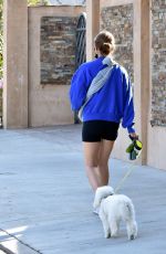 LUCY HALE Out with Her Dogs in Studio City 02/11/2021