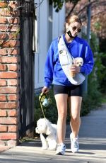 LUCY HALE Out with Her Dogs in Studio City 02/11/2021