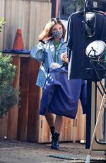 LUCY HALE Shopping at a Flee Market in Venice Beach 02/07/2021