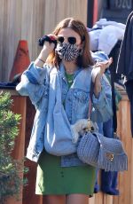 LUCY HALE Shopping at a Flee Market in Venice Beach 02/07/2021