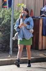 LUCY HALE Shopping at a Flee Market in Venice Beach 02/07/2021