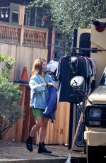 LUCY HALE Shopping at a Flee Market in Venice Beach 02/07/2021