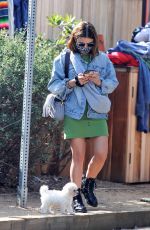 LUCY HALE Shopping at a Flee Market in Venice Beach 02/07/2021