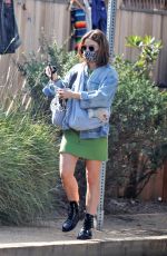 LUCY HALE Shopping at a Flee Market in Venice Beach 02/07/2021