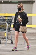 LUCY HALE Shopping at Whole Foods in Los Angeles February 02/24/2021