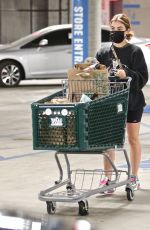 LUCY HALE Shopping at Whole Foods in Los Angeles February 02/24/2021