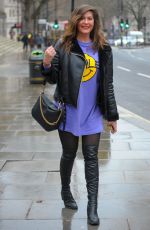 LUCY HOROBIN Leaves Global Studios in London 02/15/2021