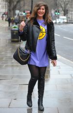 LUCY HOROBIN Leaves Global Studios in London 02/15/2021