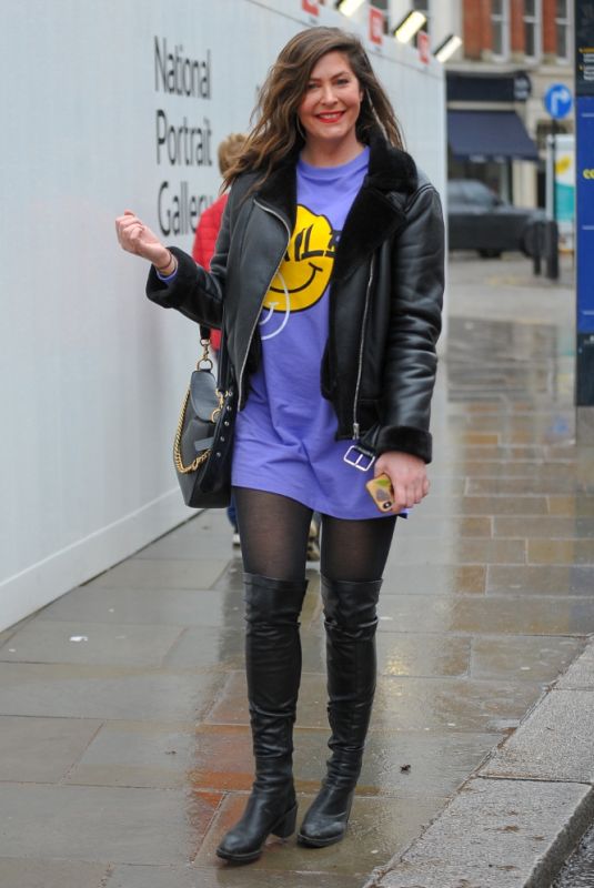 LUCY HOROBIN Leaves Global Studios in London 02/15/2021