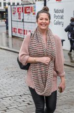 LUCY HOROBIN Arrives at Global Radio in London 02/22/2021