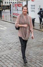 LUCY HOROBIN Arrives at Global Radio in London 02/22/2021