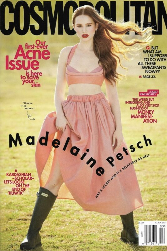 MADELAINE PETSCH on the Cover of Cosmopolitan Magazine, March 2021