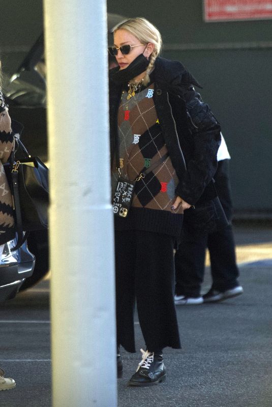 MADONNA Out and About in Brentwood 02/18/2021