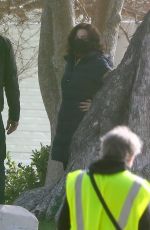 MARGOT ROBBIE on the Set David O. Russell