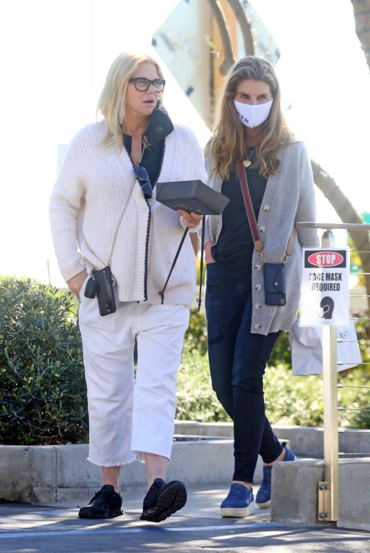 MARIA SHRIVER and SHERYL BERKOFF Out in Montecito 02/07/2021
