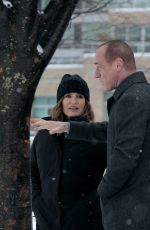 MARISKA HARGITAY on the Set of Law and Order: Organized Crimer in New York 02/19/2021