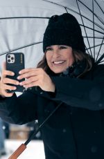 MARISKA HARGITAY on the Set of Law and Order: Organized Crimer in New York 02/19/2021