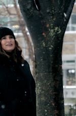MARISKA HARGITAY on the Set of Law and Order: Organized Crimer in New York 02/19/2021