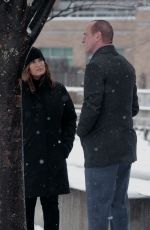 MARISKA HARGITAY on the Set of Law and Order: Organized Crimer in New York 02/19/2021
