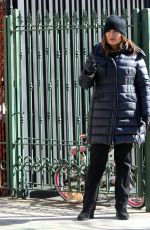 MARISKA HARGITAY on the Set of Law and Order: Special Victims Unit in Red Hook 02/03/2021