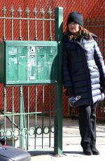 MARISKA HARGITAY on the Set of Law and Order: Special Victims Unit in Red Hook 02/03/2021