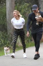 MARY FITZGERALD and Romain Bonnet Out Hiking in Los Angeles 02/09/2021