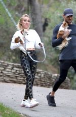 MARY FITZGERALD and Romain Bonnet Out Hiking in Los Angeles 02/09/2021