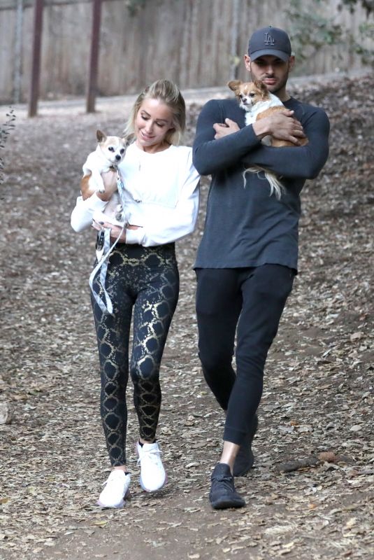 MARY FITZGERALD and Romain Bonnet Out Hiking in Los Angeles 02/09/2021