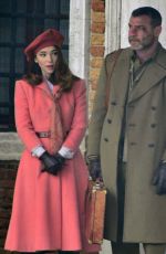 MATILDA DE ANGELIS and Liev Schreiber on the Set of Across The River And Into The Trees in Venice 02/03/2021