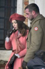 MATILDA DE ANGELIS and Liev Schreiber on the Set of Across The River And Into The Trees in Venice 02/03/2021