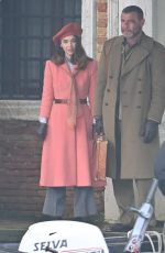 MATILDA DE ANGELIS and Liev Schreiber on the Set of Across The River And Into The Trees in Venice 02/03/2021