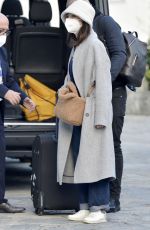 MATILDA DE ANGELIS Arrives at Her Hotel in Sanremo 02/27/2021
