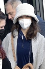 MATILDA DE ANGELIS Arrives at Her Hotel in Sanremo 02/27/2021
