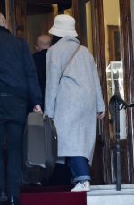 MATILDA DE ANGELIS Arrives at Her Hotel in Sanremo 02/27/2021