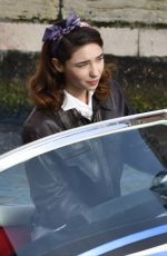 MATILDA DE ANGELIS on the Set of Across The River And Into The Trees in Venice 02/02/2021