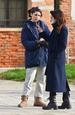 MATILDA DE ANGELIS on the Set of Across The River And Into The Trees in Venice 02/02/2021