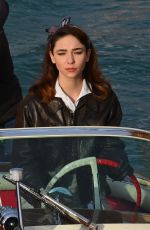 MATILDA DE ANGELIS on the Set of Across The River And Into The Trees in Venice 02/02/2021